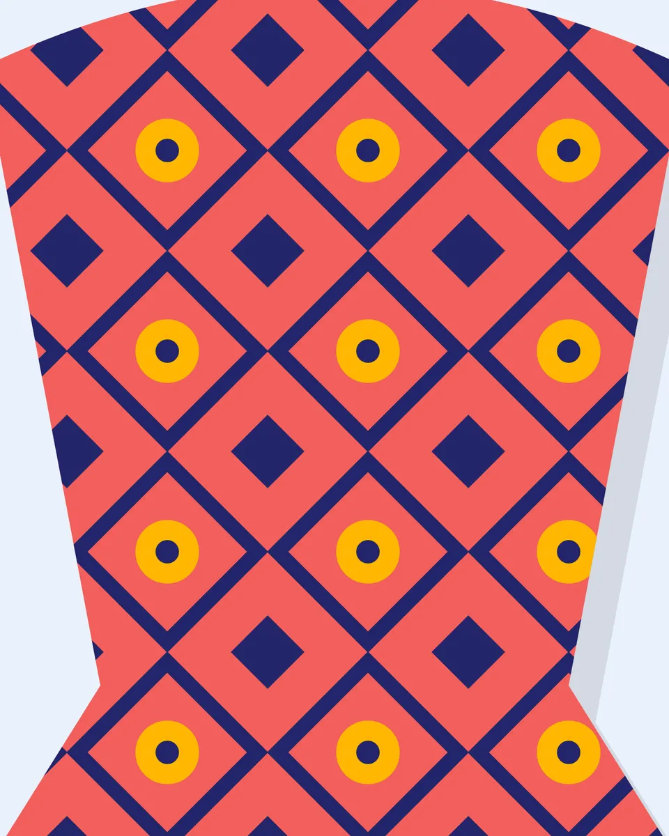 Lenço Tofo em coral
